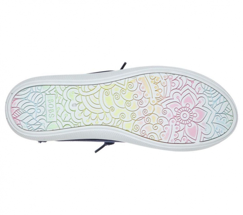 Navy Skechers Bobs B Cute Women's Slip On | ZIQC-08327