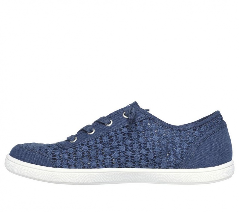 Navy Skechers Bobs B Cute - Woven Wishes Women's Slip On | HXMB-57692