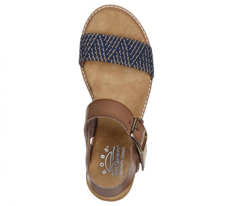 Navy Skechers Bobs Desert Kiss - Bold Dreams Women's Sandals | CGZM-13965