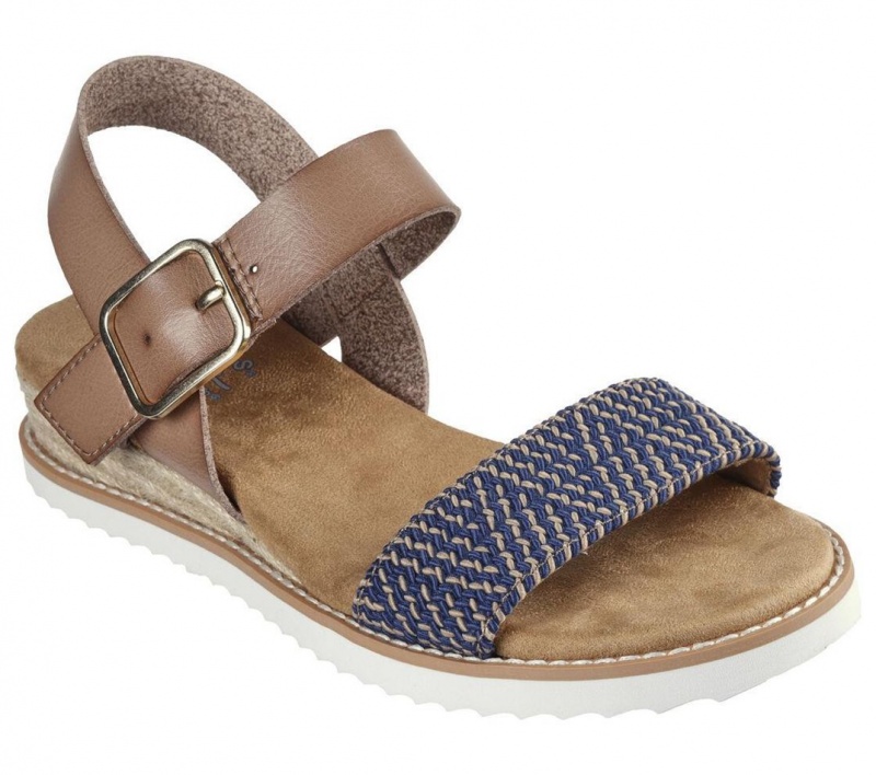 Navy Skechers Bobs Desert Kiss - Bold Dreams Women's Sandals | CGZM-13965