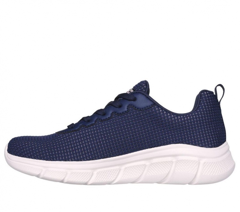 Navy Skechers Bobs Sport B Flex - Visionary Essence Women's Sneakers | RLBZ-76081