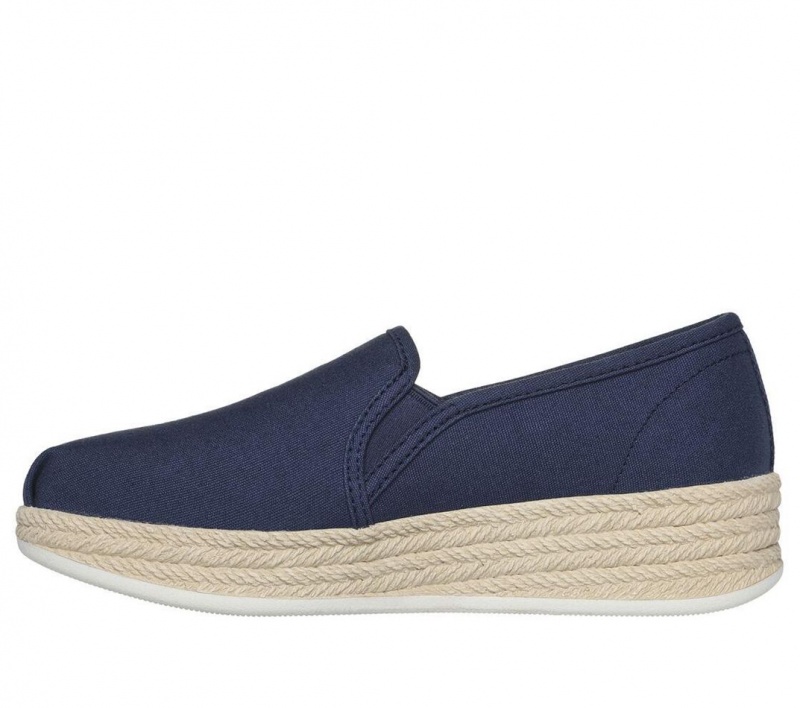 Navy Skechers Bobs Urban Highlites Women's Slip On | OCXA-90468