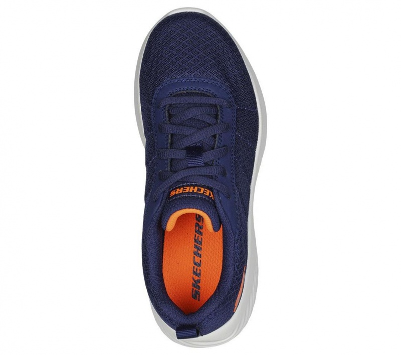 Navy Skechers Bounder - Karonik Boys' Sneakers | YSMV-38261