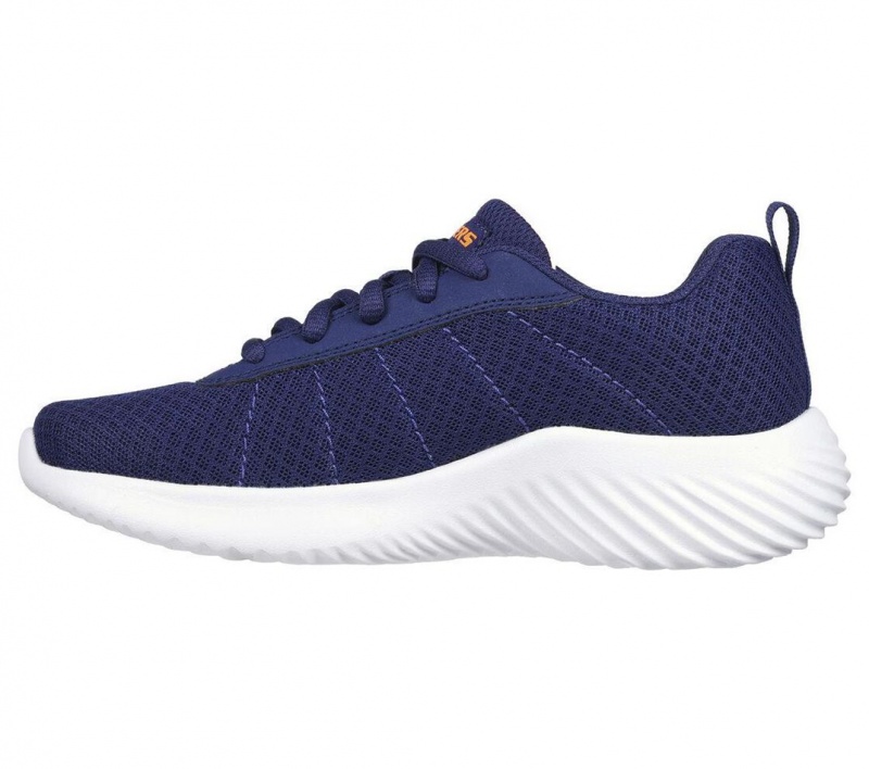 Navy Skechers Bounder - Karonik Boys' Sneakers | YSMV-38261