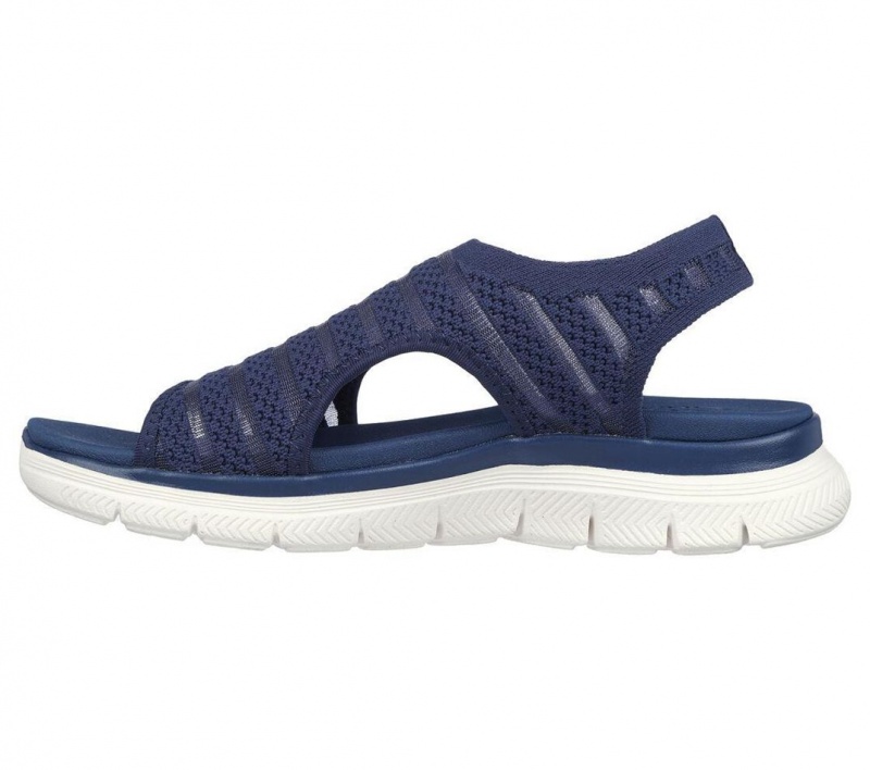 Navy Skechers Flex Appeal 4.0 - Boldest Women's Sandals | OFNA-65081