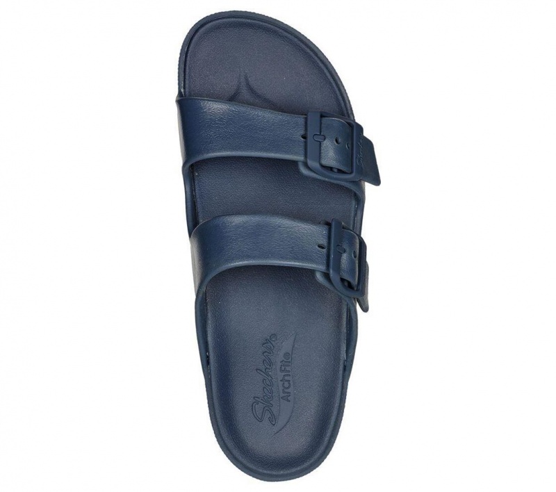 Navy Skechers Foamies: Arch Fit Cali Breeze 2.0 Women's Sandals | DKYO-91735