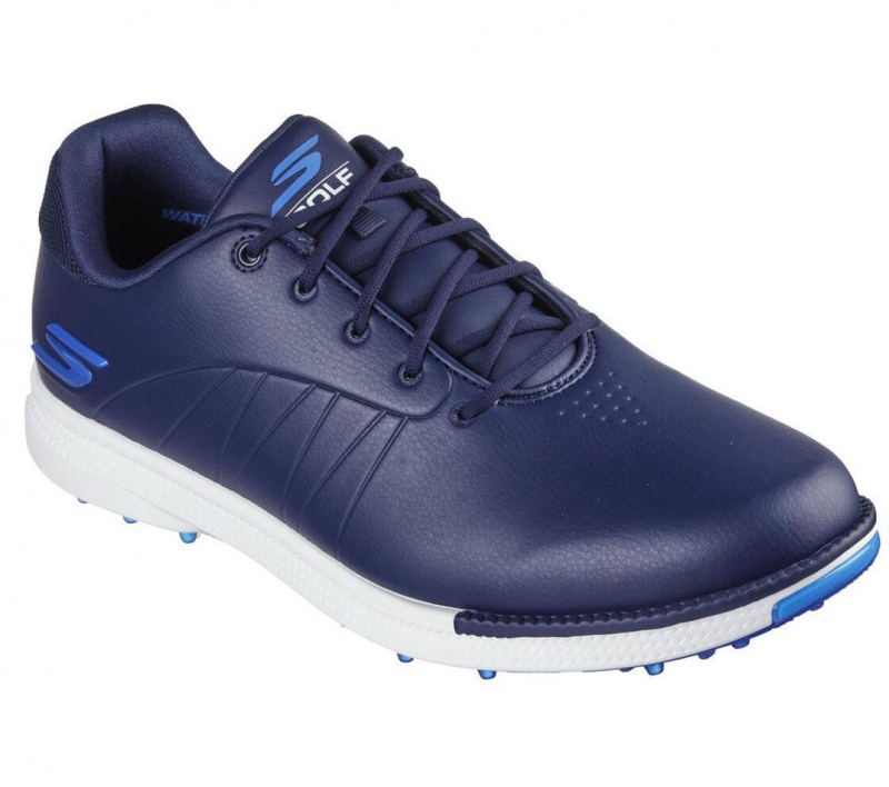 Navy Skechers Go Golf Tempo Gf Men's Walking Shoes | RJUK-45263