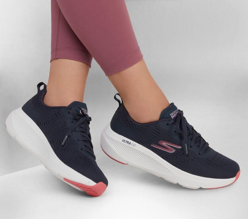 Navy Skechers Go Run Elevate Women's Sneakers | ZPNG-21795