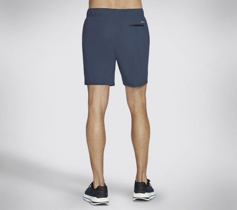 Navy Skechers Go Stretch Ultra 7 Inch Men's Shorts | JBWV-61087