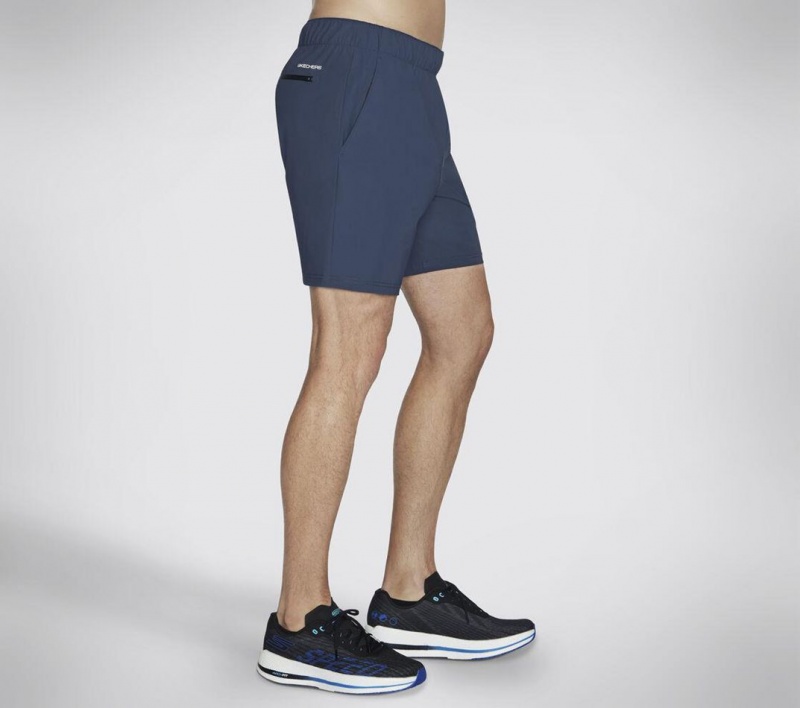 Navy Skechers Go Stretch Ultra 7 Inch Men's Shorts | JBWV-61087