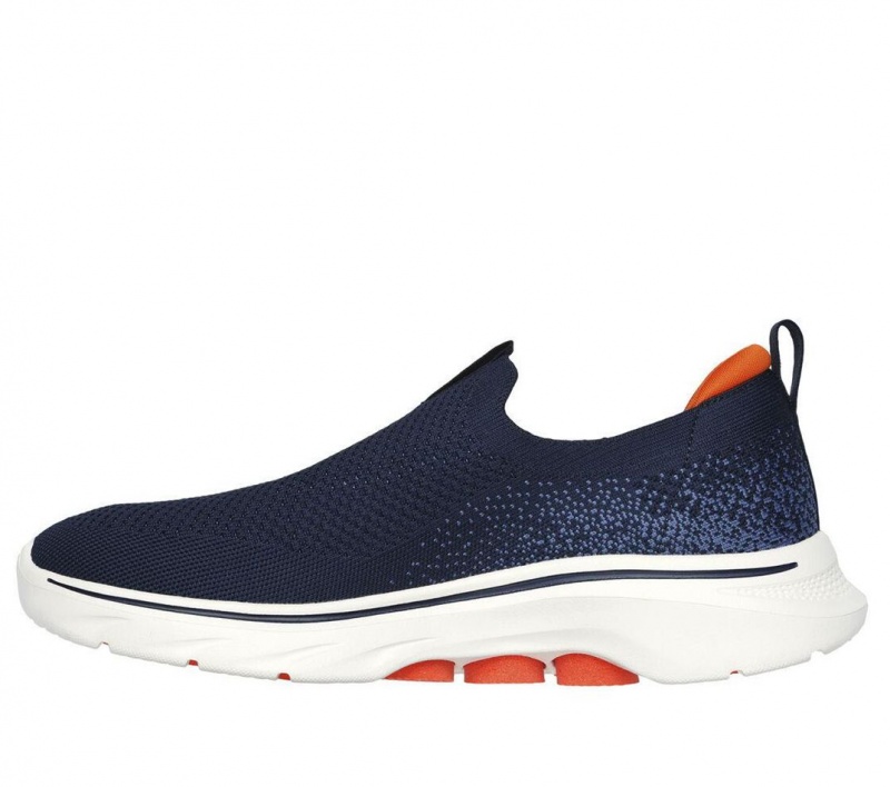 Navy Skechers Go Walk 7 Men's Sneakers | RMBV-14920