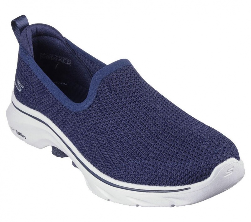 Navy Skechers Go Walk 7 - Ivy Women's Sneakers | IVYW-76954