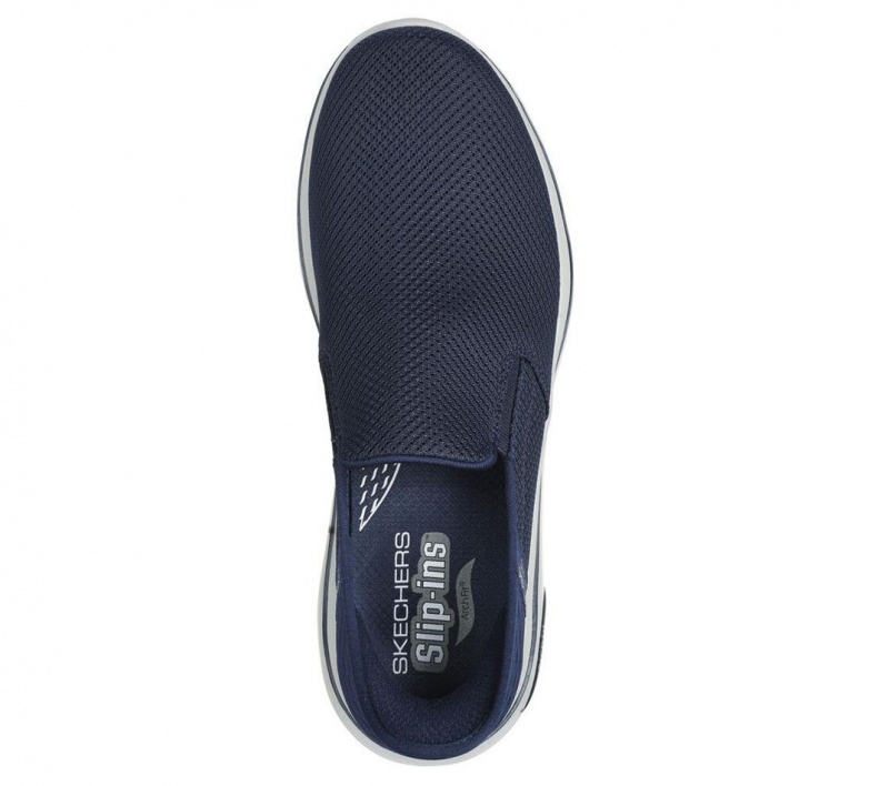 Navy Skechers Go Walk Af 2.0 - Hands Free 2 Men's Slip On | GYFL-90165