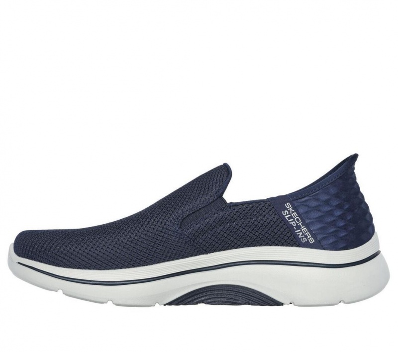 Navy Skechers Go Walk Af 2.0 - Hands Free 2 Men's Slip On | GYFL-90165