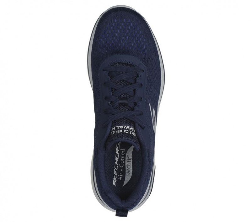 Navy Skechers Go Walk Arch Fit 2.0 - Idyllic 2 Men's Sneakers | YJQS-73065