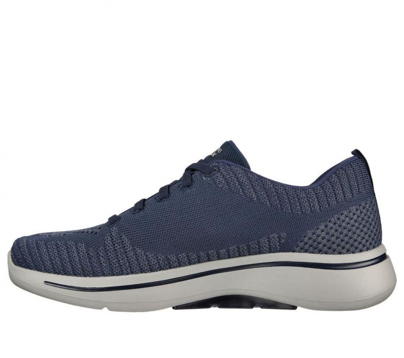 Navy Skechers Go Walk Arch Fit - Grand Select Men's Sneakers | CBOW-09761