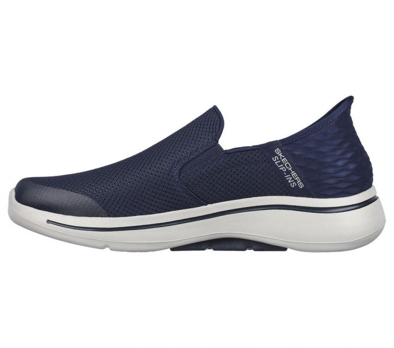 Navy Skechers Go Walk Arch Fit - Hands Free Men's Slip On | PNJC-04695