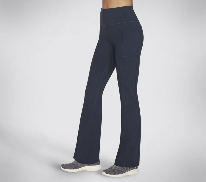 Navy Skechers Go Walk Evolution Ii Flare Women's Pants | AVHZ-17938