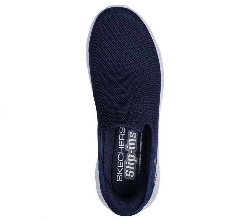 Navy Skechers Go Walk Flex - No Hands Men's Slip On | IPEB-10423