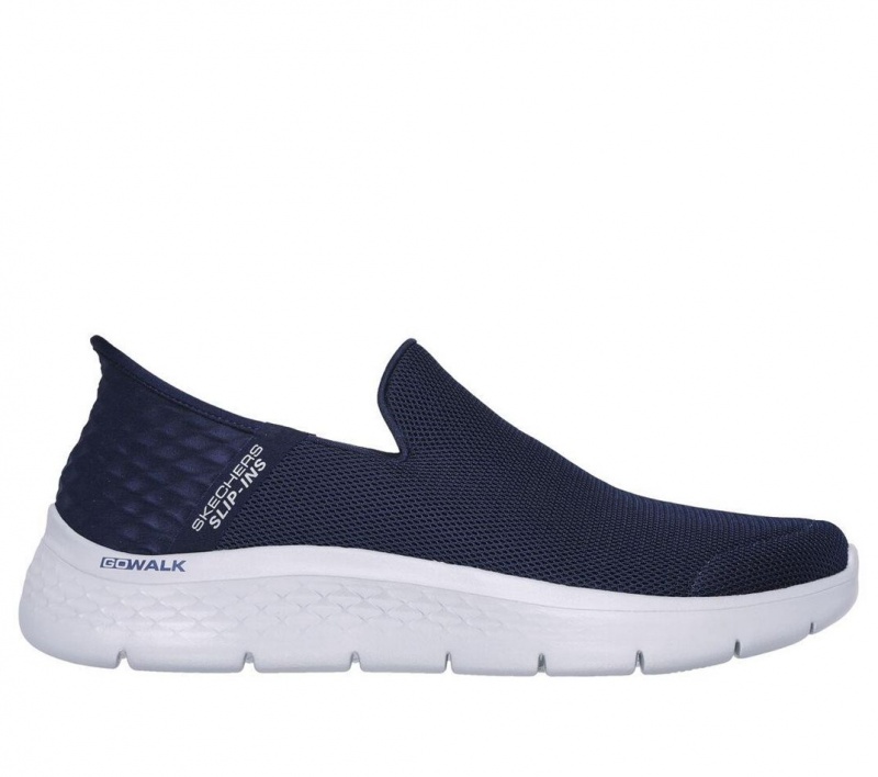 Navy Skechers Go Walk Flex - No Hands Men\'s Slip On | IPEB-10423