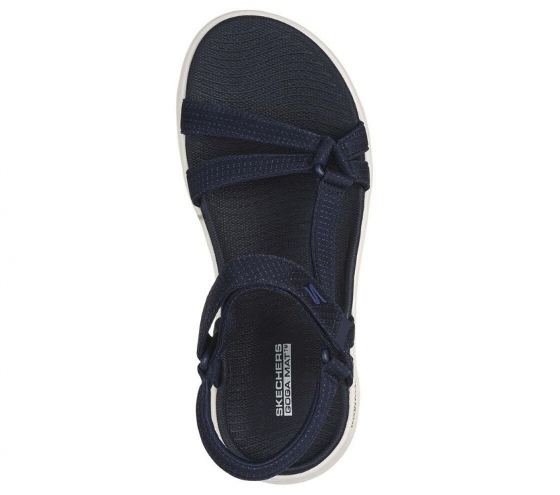 Navy Skechers Go Walk Flex - Sublime Women's Sandals | NQHU-26309