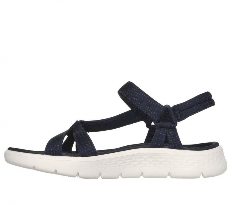 Navy Skechers Go Walk Flex - Sublime Women's Sandals | NQHU-26309