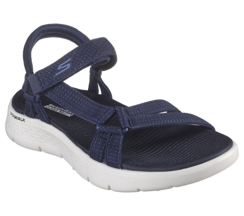 Navy Skechers Go Walk Flex - Sublime Women's Sandals | NQHU-26309