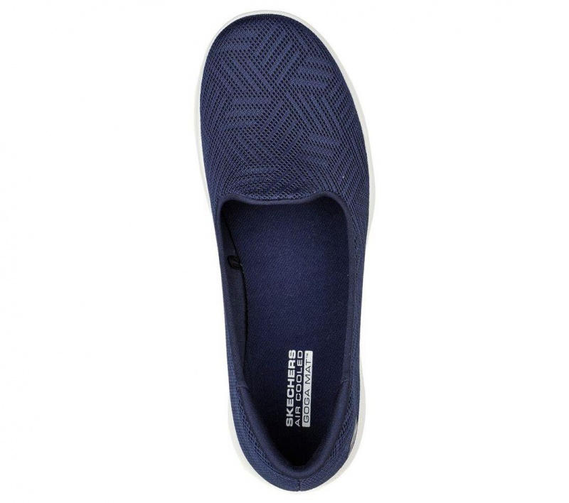 Navy Skechers Go Walk Lite - Sweet Gal Women's Flats | UAWL-72198