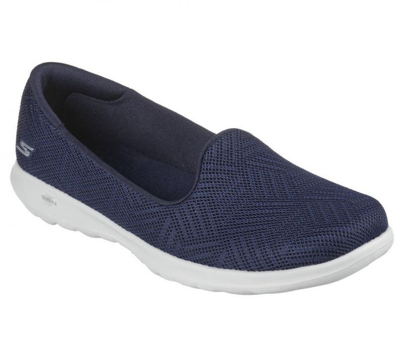 Navy Skechers Go Walk Lite - Sweet Gal Women's Flats | UAWL-72198