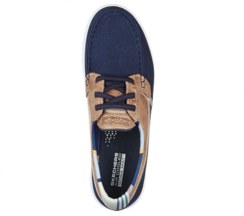 Navy Skechers Gowalk Lite - Playa Vista Women's Boat Shoes | FSGE-05149