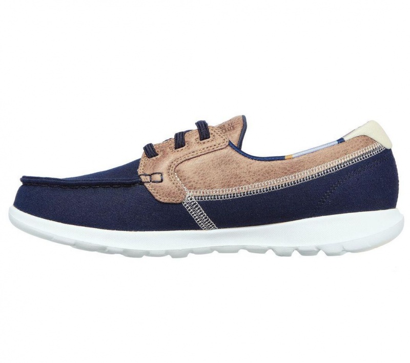 Navy Skechers Gowalk Lite - Playa Vista Women's Boat Shoes | FSGE-05149