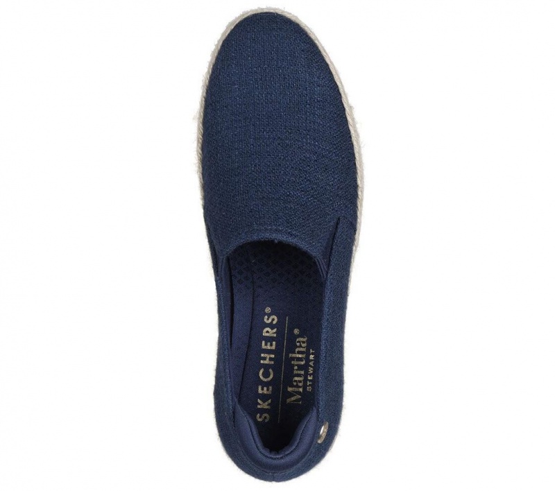 Navy Skechers Martha Stewart: Bobs Sesame Women's Slip On | IOVD-90352