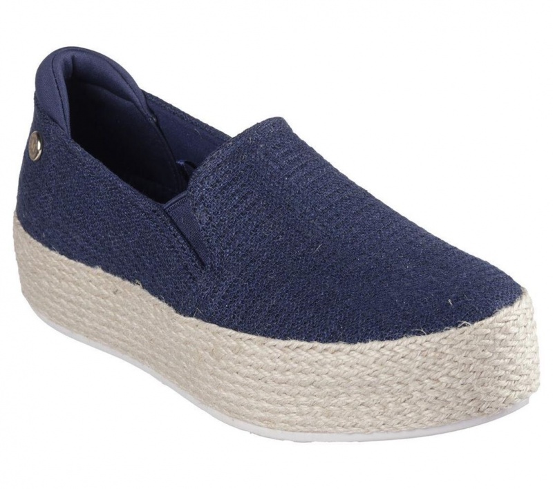 Navy Skechers Martha Stewart: Bobs Sesame Women's Slip On | IOVD-90352