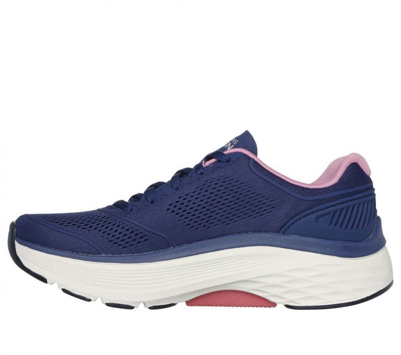 Navy Skechers Max Cushioning Arch Fit - Velocity Women's Sneakers | TFOU-63214