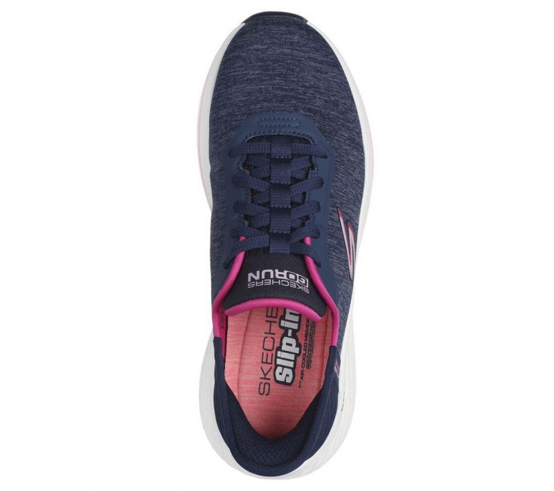 Navy Skechers Max Cushioning Elite - Prevail Women's Slip On | MXVH-37126