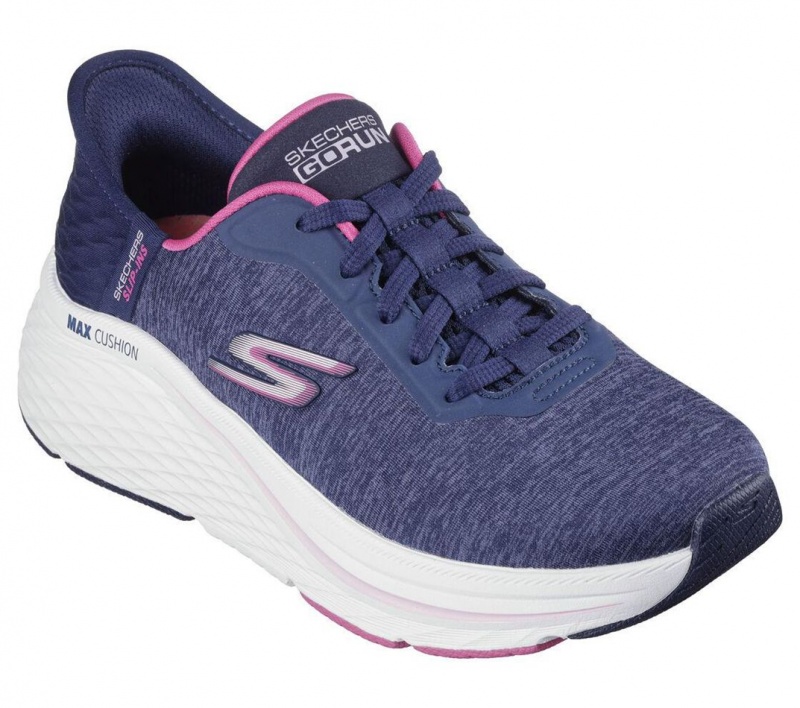 Navy Skechers Max Cushioning Elite - Prevail Women's Slip On | MXVH-37126