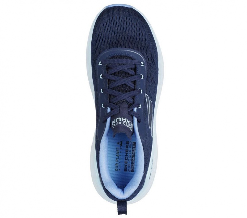 Navy Skechers Max Cushioning Suspension - High Road Women's Sneakers | XZQY-37215