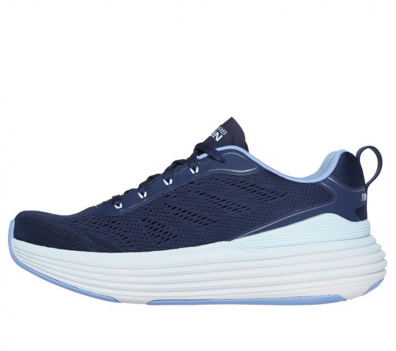 Navy Skechers Max Cushioning Suspension - High Road Women's Sneakers | XZQY-37215