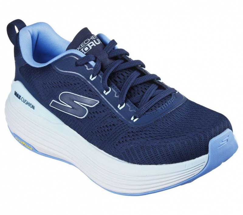 Navy Skechers Max Cushioning Suspension - High Road Women's Sneakers | XZQY-37215