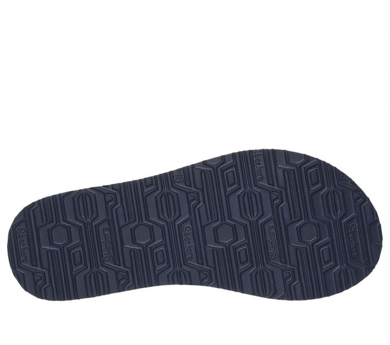 Navy Skechers Meditation - Happy Daisies Women's Sandals | ATZL-46852