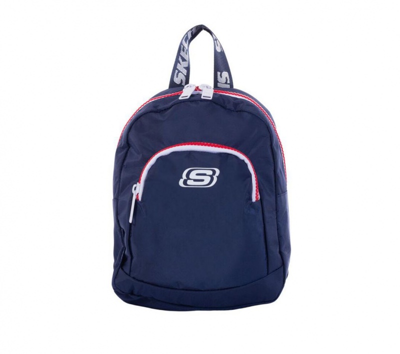 Navy Skechers Mini Americana Men\'s Backpack | ZBSM-49872