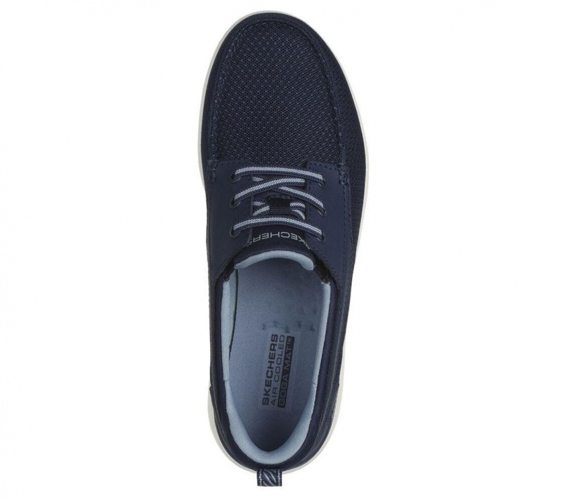 Navy Skechers On The Go Flex - Coastline Women's Slip On | YLFS-46308