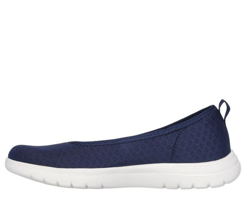 Navy Skechers On The Go Flex - Siena Women's Flats | HJCO-05698