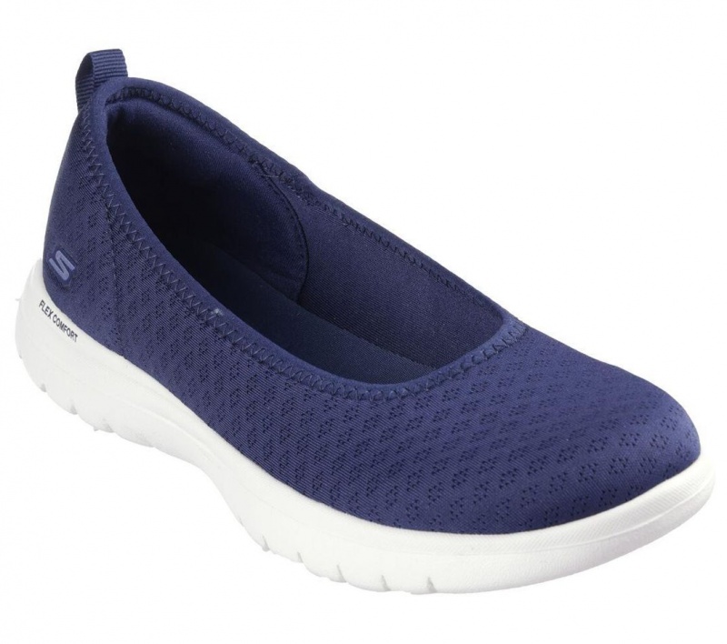 Navy Skechers On The Go Flex - Siena Women's Flats | HJCO-05698