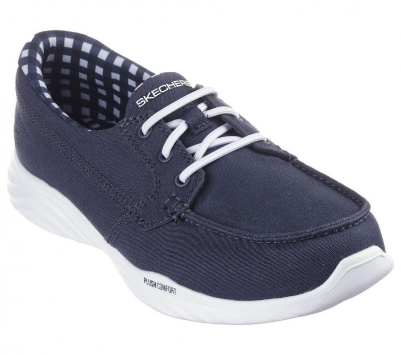 Navy Skechers On The Go Ideal - Picnic Perfect Women's Slip On | ZNOY-03478