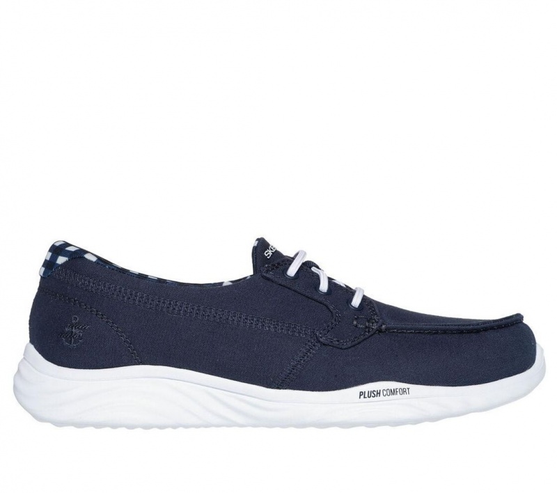 Navy Skechers On The Go Ideal - Picnic Perfect Women\'s Slip On | ZNOY-03478