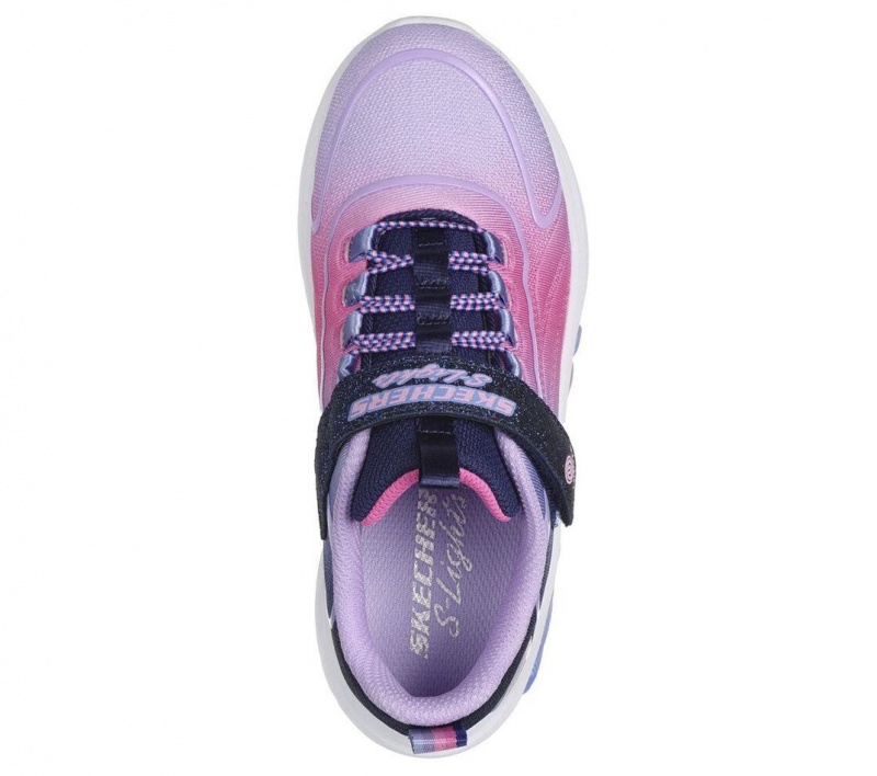 Navy Skechers Rainbow Cruisers Girls' Sneakers | ESNA-14065