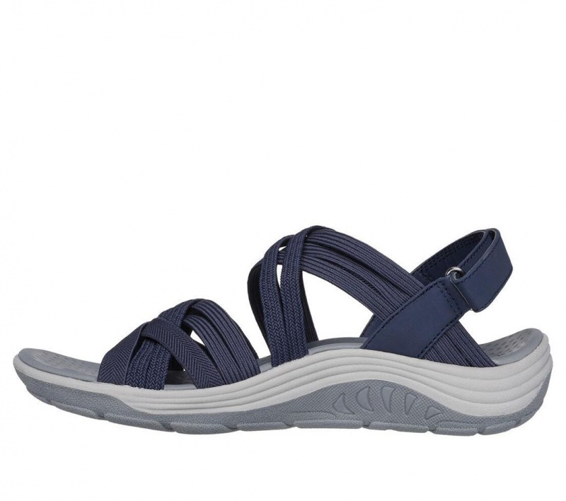 Navy Skechers Reggae Cup - Simply Biased Women's Sandals | VBJA-89157