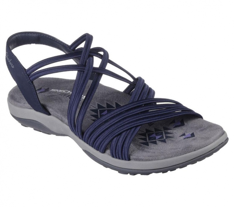 Navy Skechers Reggae Slim - Sunnyside Women's Sandals | LBOT-25918