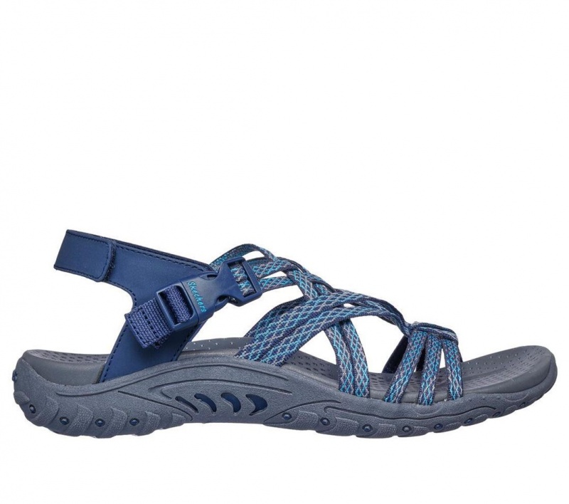 Navy Skechers Reggae - Mendocino Women\'s Sandals | GEAJ-94016